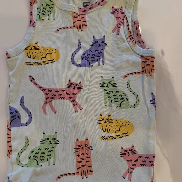 Tea Collection Summer Nights Tank Pajamas Cats - Picture 3 of 5